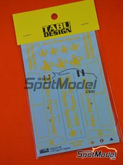 Tabu Design: Marking / livery 1/20 scale - Lotus Ford Type 91 Lotus Team sponsored by John Player Special - water slide decals - for Ebbro reference EBR20012