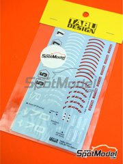 Tabu Design: Marking / livery 1/20 scale - Ferrari SF70H #5, 7 - Italian Formula 1 Grand Prix, Azerbaijan Formula 1 Grand Prix - water slide decals - for Tamiya reference TAM20068