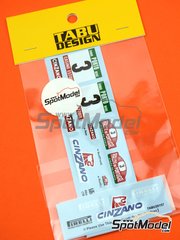 Tabu Design: Marking / livery 1/20 scale - Fiat 131 Abarth Rally sponsored by Cinzano #3 - Portugal Rally - Vinho do Porto 1977 - water slide decals - for Tamiya reference TAM20069