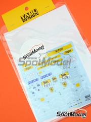 Tabu Design: Marking / livery 1/20 scale - Ferrari 641/2 F1-90 Scuderia Ferrari Team sponsored by Marlboro Agip Fiat #1,2 - Alain Prost (FR), Nigel Ernest James Mansell (GB) - FIA Formula 1 World Championship 1990 - water slide decals, assembly instructions and tobacco sponsor decals - for Fujimi references FJ090375, GP5, FJ090436, FJ09045, FJ092140 and GP-26