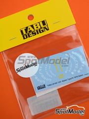 Tabu Design: Logotypes 1/20 scale - Lotus Ford Type 79 sponsored by Goodyear 1979 - water slide decals - for Tamiya reference TAM20061