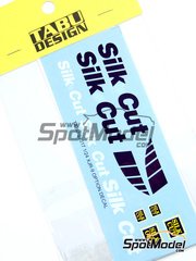 Tabu Design: Marking / livery 1/24 scale - Jaguar XJR-9 Silk Cut - water slide decals and tobacco sponsor decals - for Tamiya reference TAM24084