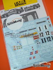 Tabu Design: Marking / livery 1/24 scale - Nissan Skyline GT-R R33 Impul Team sponsored by Calsonic #1, 12 - Japan GT Championship JGTC 1995-1998 - water slide decals and placement instructions - for Tamiya reference TAM24184