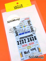 Tabu Design: Marking / livery 1/24 scale - Volkswagen Golf Mk I GTI sponsored by Marlboro #32. 36 - Gijs van Lennep (NL) + Ferry van der Geest (NL), Ben Pon (NL) + Klein Jooks (NL) - Monte Carlo Rally - Rallye Automobile de Monte-Carlo 1980 - water slide decals and assembly instructions - for Fujimi references FJ12498, 124988, RS-18, FJ126098, 12609 and RS-58, or Revell references REV07072, 80-7072 and REV07072.OUTLET