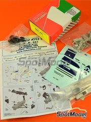 Tameo Kits: Car scale model kit 1/43 scale - Brabham BMW BT50 Turbo Brabham Racing Organisation Team sponsored by Parmalat #1, 2 - Nelson Piquet (BR), Riccardo Patrese (IT) - Canadian Formula 1 Grand Prix 1982 - photo-etched parts, turned metal parts, water slide decals, white metal parts and assembly instructions