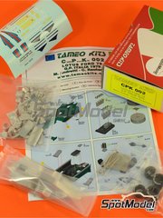 Tameo Kits: Car scale model kit 1/43 scale - Lotus Ford Type 79 Lotus Team sponsored by Martini Essex #1, 2 - Mario Andretti (US), Carlos Reutemann (AR) - Italian Formula 1 Grand Prix 1979 - photo-etched parts, turned metal parts, water slide decals, white metal parts and assembly instructions image