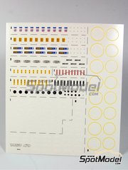 Tameo Kits: Logotypes 1/43 scale - Sparco, OMP, Ipra, Behr, Britax, Sabelt, Arexons, Willans, Firestone, Goodyear - water slide decals