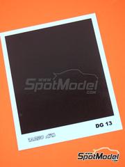 Tameo Kits: Calca de trama de fibra de carbono escala 1/43 - Fibra de carbono diagonal sobre fondo oscuro 85 x 95 mm - calcas de agua