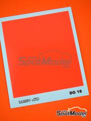 Tameo Kits: Calcas de agua - Rojo Fluo Fosforescente 85 x 100 mm - calcas de agua