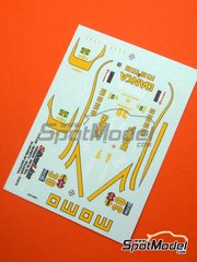 Tameo Kits: Marking / livery 1/43 scale - Ferrari 333 SP sponsored by Danka Momo #30 - Gianpiero Moretti (IT) + Wayne Taylor (ZA) + Eliseo Salazar (CL) + Didier Theys (BE) - 24 Hours of Daytona 1995 - water slide decals - for Tameo Kits reference SLK005
