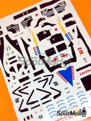 Tameo Kits: Marking / livery 1/43 scale - BAR Honda 007 British American Racing Team sponsored by Lucky Strike #3, 4 - Takuma Sato (JP), Jenson Button (GB) - Chinese Formula 1 Grand Prix 2005 - water slide decals and tobacco sponsor decals - for Tameo Kits reference SLK026