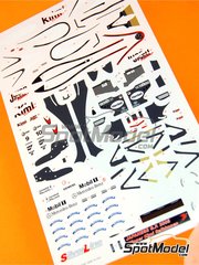 Tameo Kits: Decoracin escala 1/43 - McLaren MP4/20 Equipo McLaren Racing Limited patrocinado por Henkel N 9, 10 - Kimi Rikknen (FI), Juan Pablo Montoya (CO) - Gran Premio de Frmula 1 de Italia 2005 - calcas de agua - para la referencia de Tameo Kits SLK028