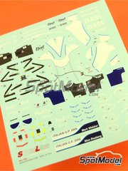 Tameo Kits: Marking / livery 1/43 scale - Williams FW28 Williams Grand Prix Engineering Team sponsored by RBS #9, 10 - Mark Webber (AU), Nico Rosberg (DE) - Italian Formula 1 Grand Prix 2006 - water slide decals - for Tameo Kits reference SLK036