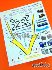 Tameo Kits: Decoracin escala 1/43 - Renault R26 Equipo Renault F1 N 1, 2 - Fernando Alonso (ES), Giancarlo Fisichella (IT) - Gran Premio de Frmula 1 de Brasil 2006 - calcas de agua - para la referencia de Tameo Kits SLK037