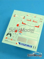 Tameo Kits: Decoraci�n escala 1/43 - Tyrrell Ford 012 - Stefan Johansson (SE) - Gran Premio de F�rmula 1 de Inglaterra 1984 - calcas de agua - para la referencia de Tameo Kits SLK038