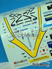 Tameo Kits: Marking / livery 1/43 scale - Renault R26 Renault F1 Team #1, 2 - Fernando Alonso (ES), Giancarlo Fisichella (IT) - British Formula 1 Grand Prix 2006 - water slide decals and does NOT include tobacco sponsor decals - for Tameo Kits reference SLK039