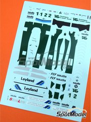 Tameo Kits: Decoracin escala 1/43 - Williams Ford FW07C Cosworth DFV 3.0 V8 Equipo Williams Grand Prix Engineering patrocinado por Saudia N 1, 2 - Alan Jones (AU), Carlos Reutemann (AR) - Gran Premio de Frmula 1 de Las Vegas 1981 - calcas de agua - para la referencia de Tameo Kits SLK064