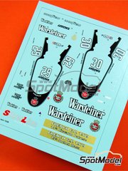 Tameo Kits: Decoracin escala 1/43 - Arrows Ford A2 Warsteiner Equipo Arrows Grand Prix International patrocinado por Warsteiner N 29, 30 - Riccardo Patrese (IT), Jochen Mass (DE) - Gran Premio de Frmula 1 de Francia 1979 - calcas de agua - para la referencia de Tameo Kits SLK072