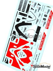 Tameo Kits: Marking / livery 1/43 scale - McLaren Ford MP4/1 McLaren Racing Limited Team sponsored by Marlboro #7, 8 - John Watson (GB), Andrea de Cesaris (IT) - British Formula 1 Grand Prix 1981 - water slide decals and tobacco sponsor decals - for Tameo Kits reference SLK085