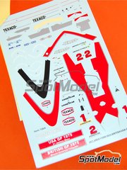 Tameo Kits: Marking / livery 1/43 scale - McLaren Ford M23 McLaren Racing Limited Team sponsored by Marlboro #1, 2 - Emerson Fittipaldi (BR), Jochen Mass (DE) - British Formula 1 Grand Prix 1975 - water slide decals and tobacco sponsor decals - for Tameo Kits reference SLK088