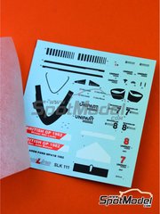 Tameo Kits: Marking / livery 1/43 scale - McLaren Ford MP4/1B McLaren Racing Limited Team sponsored by Marlboro #7, 8 - Niki Lauda (AT), John Watson (GB) - FIA Formula 1 World Championship 1982 - water slide decals and tobacco sponsor decals - for Tameo Kits reference SLK111