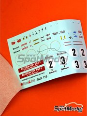 Tameo Kits: Marking / livery 1/43 scale - Ferrari 312 B2 #2, 3 - Jacques Bernard 'Jacky' Ickx (BE), Clay Regazzoni (CH) - Dutch Formula 1 Grand Prix 1971 - water slide decals and tobacco sponsor decals - for Tameo Kits reference SLK116 image