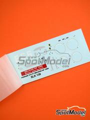 Tameo Kits: Marking / livery 1/43 scale - Ferrari 312 F1 Scuderia Ferrari SEFAC Team #6 - John Surtees (GB) - Belgian Formula 1 Grand Prix 1966 - water slide decals - for Tameo Kits reference SLK138