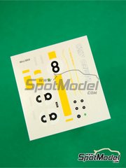 Tameo Kits: Marking / livery 1/43 scale - Lotus Climax 25 - Jim Clark (GB) - Italian Formula 1 Grand Prix 1963 - water slide decals - for Tameo Kits reference WCT063