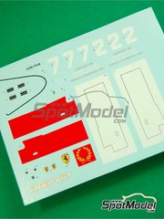 Tameo Kits: Marking / livery 1/43 scale - Ferrari 158 - John Surtees (GB) - German Formula 1 Grand Prix 1964 - water slide decals - for Tameo Kits reference WCT064