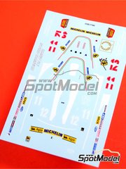 Tameo Kits: Marking / livery 1/43 scale - Ferrari 312T4 Scuderia Ferrari Team sponsored by Fiat #11, 12 - Jody Scheckter (ZA), Jacques Villeneuve (CA) - Italian Formula 1 Grand Prix 1979 - water slide decals - for Tameo Kits reference WCT079