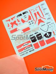 Tameo Kits: Marking / livery 1/43 scale - McLaren TAG Porsche MP4/2B McLaren Racing Limited Team sponsored by Marlboro #1, 2 - Niki Lauda (AT), Alain Prost (FR) 1985 - water slide decals and tobacco sponsor decals - for Tameo Kits reference WCT085