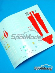 Tameo Kits: Marking / livery 1/43 scale - Alfa Romeo 184T sponsored by Benetton #22 - Eddie Cheever (US), Riccardo Patrese (IT) - Italian Formula 1 Grand Prix 1984 - water slide decals - for Tameo Kits reference TMK012