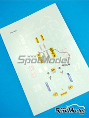 Tameo Kits: Marking / livery 1/43 scale - Ferrari 156/85 Scuderia Ferrari Team sponsored by Marlboro #27, 28 - Michele Alboreto (IT), Ren� Arnoux (FR) - Brazilian Formula 1 Grand Prix 1985 - water slide decals and tobacco sponsor decals - for Tameo Kits reference TMK019