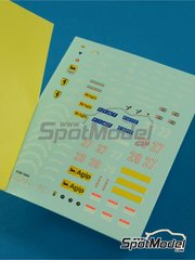 Tameo Kits: Marking / livery 1/43 scale - Ferrari 156/85B - Michele Alboreto (IT), Stefan Johansson (SE) - Italian Formula 1 Grand Prix 1985 - water slide decals and tobacco sponsor decals - for Tameo Kits reference TMK026