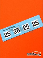 Tameo Kits: Marking / livery 1/43 scale - Ferrari 195S Coupe Touring #25 - Raymond Sommer (FR), Dorino Serafini (IT) - 24 Hours Le Mans 1950 - water slide decals - for Tameo Kits reference TMK029