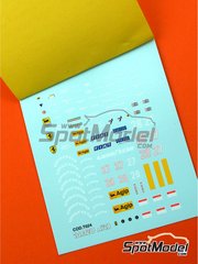 Tameo Kits: Decoraci�n escala 1/43 - Ferrari F1/86B - Michele Alboreto (IT), Stefan Johansson (SE) - Gran Premio de F�rmula 1 de Austria 1986 - calcas de agua y calcas de sponsors de tabaco - para la referencia de Tameo Kits TMK046