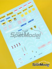 Tameo Kits: Marking / livery 1/43 scale - Ferrari F1/87 Scuderia Ferrari Team sponsored by Marlboro #27, 28 - Michele Alboreto (IT), Gerhard Berger (AT) - Italian Formula 1 Grand Prix 1988 - water slide decals and tobacco sponsor decals - for Tameo Kits reference TMK088
