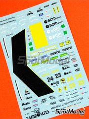Tameo Kits: Marking / livery 1/43 scale - Minardi Cosworth M189 Minardi F1 Team sponsored by Lois #23, 24 - Pierluigi Martini (IT), Luis P�rez-Sala (ES) - Monaco Formula 1 Grand Prix 1989 - water slide decals - for Tameo Kits reference TMK104