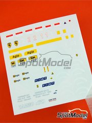 Tameo Kits: Decoraci�n escala 1/43 - Ferrari 641/2 Equipo Scuderia Ferrari patrocinado por Marlboro N� 1, 2 - Alain Prost (FR), Nigel Ernest James Mansell (GB) - Gran Premio de Formula 1 de M�naco 1990 - calcas de agua y calcas de sponsors de tabaco - para la referencia de Tameo Kits TMK129
