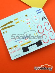 Tameo Kits: Marking / livery 1/43 scale - Ferrari F92A Scuderia Ferrari Team sponsored by Marlboro #27, 28 - Ivan Capelli (IT), Jean Alesi (FR) - South African Formula 1 Grand Prix 1992 - water slide decals and tobacco sponsor decals - for Tameo Kits reference TMK152