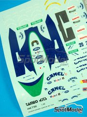 Tameo Kits: Marking / livery 1/43 scale - Benetton Ford B191b Benetton Formula Ltd Team sponsored by Mobil1 - Michael Schumacher (DE), Martin Brundle (GB) - South African Formula 1 Grand Prix 1992 - water slide decals and tobacco sponsor decals - for Tameo Kits reference TMK155