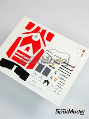 Tameo Kits: Marking / livery 1/43 scale - McLaren Honda MP4/7 McLaren Racing Limited Team sponsored by Shell #1, 2 - Ayrton Senna da Silva (BR), Gerhard Berger (AT) - British Formula 1 Grand Prix 1992 - water slide decals - for Tameo Kits reference TMK158