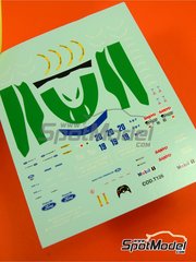 Tameo Kits: Marking / livery 1/43 scale - Benetton Ford B192 Benetton Formula Ltd Team sponsored by Camel #19, 20 - Michael Schumacher (DE), Martin Brundle (GB) - Belgian Formula 1 Grand Prix 1992 - water slide decals and tobacco sponsor decals - for Tameo Kits reference TMK159