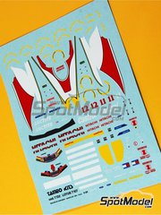 Tameo Kits: Marking / livery 1/43 scale - Lotus Ford 107b Lotus Team sponsored by Castrol #11, 12 - John Paul  "Johnny" Herbert (GB), Alessandro 'Alex' Zanardi (IT) - European Formula 1 Grand Prix 1993 - water slide decals - for Tameo Kits reference TMK165