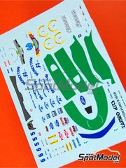 Tameo Kits: Marking / livery 1/43 scale - Benetton Ford B193B Benetton Formula Ltd Team sponsored by Nordica Camel #5, 6 - Riccardo Patrese (IT), Michael Schumacher (DE) - Portuguese Formula 1 Grand Prix 1993 - water slide decals and tobacco sponsor decals - for Tameo Kits reference TMK170