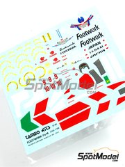 Tameo Kits: Decoraci�n escala 1/43 - Footwork Mugen Fa14 Equipo Footwork patrocinado por Footwork N� 9, 10 - Aguri Suzuki (JP), Derek Warwick (GB) - Gran Premio de F�rmula 1 de Francia 1993 - calcas de agua - para la referencia de Tameo Kits TMK172