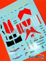 Tameo Kits: Decoraci�n escala 1/43 - McLaren Peugeot MP4/9 Equipo McLaren Racing Limited patrocinado por Shell N� 7, 8 - Mika H�kkinen (FI), Martin Brundle (GB) - Gran Premio de F�rmula 1 de Brasil 1994 - calcas de agua y calcas de sponsors de tabaco - para la referencia de Tameo Kits TMK178