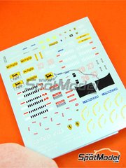 Tameo Kits: Decoraci�n escala 1/43 - Ferrari 412T1 Equipo Scuderia Ferrari patrocinado por Marlboro N� 27, 28 - Jean Alesi (FR), Gerhard Berger (AT) - Gran Premio de F�rmula 1 de Canada 1994 - calcas de agua y calcas de sponsors de tabaco - para la referencia de Tameo Kits TMK188