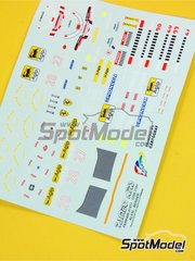 Tameo Kits: Decoraci�n escala 1/43 - Ferrari 412T1B Equipo Scuderia Ferrari patrocinado por Marlboro N� 27, 28 - Jean Alesi (FR), Gerhard Berger (AT) - Gran Premio de F�rmula 1 de Alemania 1994 - calcas de agua y calcas de sponsors de tabaco - para la referencia de Tameo Kits TMK189