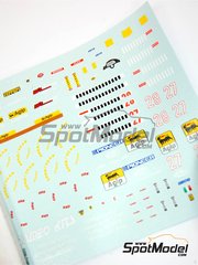 Tameo Kits: Decoraci�n escala 1/43 - Ferrari 412T2 Equipo Scuderia Ferrari patrocinado por Marlboro N� 27, 28 - Jean Alesi (FR), Gerhard Berger (AT) - Gran Premio de F�rmula 1 de Brasil 1995 - calcas de agua y calcas de sponsors de tabaco - para la referencia de Tameo Kits TMK193